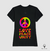Camiseta hippie: Amor, paz e união em algodão peruano. - comprar online