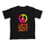 Camiseta croppet hippie: Amor, paz e união. na internet