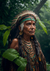 Índio Amazônico na Floresta. Poster em Alta Definição da Vida Selvagem na Amazônia. - comprar online