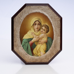 Cuadro Virgen sobre Madera - comprar online