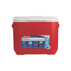 CAIXA TÉRMICA 60QT 56,7 L VERMELHO C/ RODAS COLEMAN na internet