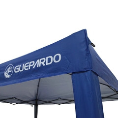 GAZEBO SANFONADO ALUMINIZADO PRATIKO 3X3M AZUL GUEPARDO na internet