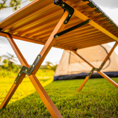 Imagem do MESA DOBRÁVEL DE AÇO FRADE 0,90X0,60M BEGE NAUTIKA