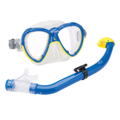 KIT DE MERGULHO INFANTIL BUBBLE AZUL SEASUB