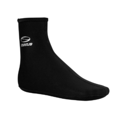 MEIA UNISSEX NEOPRENE PARA MERGULHO 3MM PRETO SEASUB - comprar online