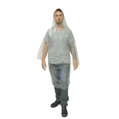 PONCHO DE EMERGENCIA TRANSPARENTE GG