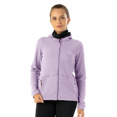 JAQUETA FEMININO FLEECE THERMO FULL ZIP COM CAPUZ ROXO 2075018010RX02 ALPEN