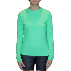 CAMISETA FEMININA MANGA LONGA DRY UPF 50 BASICA VERDE DROP 001228001248 FISHINGCO