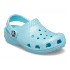 SANDÁLIA INFANTIL CLASSIC COM GLITTER ICE BLUE 2054414O9 CROCS na internet