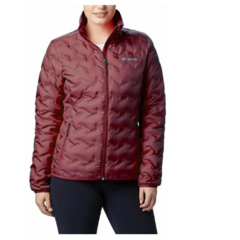 JAQUETA FEMININA DELTA RIDGE DOWN SEM CAPUZ VERMELHO BORDO WK0259-671 COLUMBIA