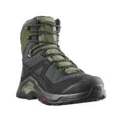 BOTA MASCULINA QUEST ELEMENT GTX PRETO E VERDE 414571 SALOMON