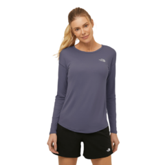 CAMISETA FEMININA MANGA LONGA DRY FPU 50 HYPER TEE CREW ROXO A004NN14 THE NORTH FACE