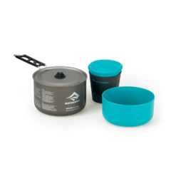 KIT DE PANELA DE ALUMÍNIO ALPHA POT COOKSET 1.1 AZUL E CINZA SEA TO SUMMIT