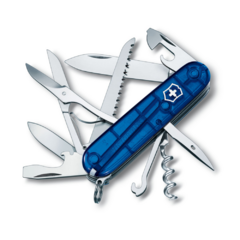 CANIVETE 15F HUNTSMAN AZUL TRANSLUCIDO 1.3713.T2 VICTORINOX