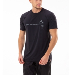 CAMISETA MASCULINA MANGA CURTA DRY UV50+ ESTAMPADA PRETO 207501103409001 ALPEN - comprar online