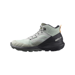 BOTA MASCULINA IMPERMEÁVEL GORE-TEX OUTPULSE MID CINZA E PRETO 415889 SALOMON na internet