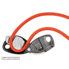 ASSEGURADOR GRIGRI PLUS COM FUNÇÃO ANTIPANICO CINZA PETZL - Terratop Aventura