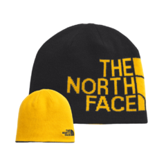 GORRO UNISSEX REVERSIBLE BANNER BEANIE PRETO E AMARELO NF00AKNDAGG THE NORTH FACE