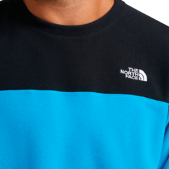 BLUSÃO MASCULINO FLEECE TKA GLACIER CREW PRETO E AZUL 7UJANJA7 THE NORTH FACE - comprar online