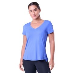 CAMISETA FEMININA MANGA CURTA DRY FPS 50 KEEP COOL DECOTE V AZUL 47AUFCANIB053 AUTHEN na internet