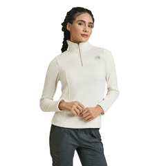 BLUSÃO FEMININO FLEECE 1/4 ZIP PULOVER GLACIER BRANCO A019NQLI THE NORTH FACE