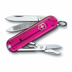 CANIVETE 7F CLASSIC SD ROSA PINK TRANSLUCIDO 0.6203.T5 VICTORINOX