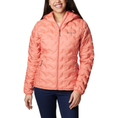 JAQUETA FEMININA DELTA RIDGE DOWN COM CAPUZ PÊSSEGO WK0260-852 COLUMBIA