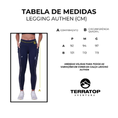 CALÇA FEMININA LEGGING GRIT BOSSA PRETO PJAUFLEGCF000 AUTHEN - comprar online