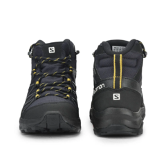 BOTA MASCULINA DAINTREE MID GTX PRETO E AZUL 416784 SALOMON - Terratop Aventura