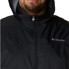 JAQUETA MASCULINA GLENNAKER LAKE RAIN CORTA VENTO PRETO RS2015-012 COLUMBIA - loja online