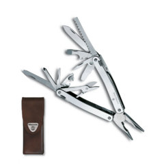 ALICATE 24F SWISSTOOL SPIRIT COM BAINHA COURO 3.0224.L VICTORINOX