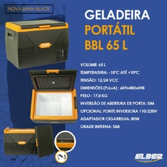 GELADEIRA AUTOMOTIVA PORTATIL 65L 12V / 24V / 110V / 220V BBL65 ELBER / INDELB - comprar online