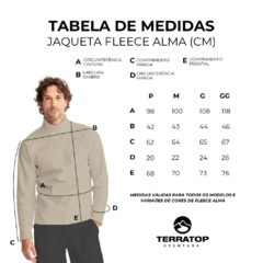 BLUSÃO MASCULINO FLEECE 1/2 ZIP BEGE 117101BG ALMA - Terratop Aventura