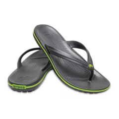 CHINELO MASCULINO CROCBAND FLIP CINZA E VERDE 110330A1 CROCS