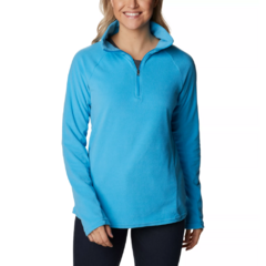 BLUSÃO FEMININO FLEECE GLACIAL™ IV 1/2 ZIP AZUL BLUE CHILL AK1131-422 COLUMBIA