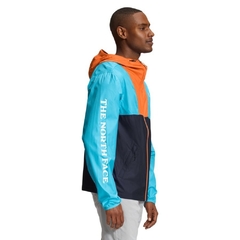 JAQUETA MASCULINA CYCLONE HOODIE CORTA VENTO AZUL E LARANJA NF0A5A3X4U7 THE NORTH FACE na internet