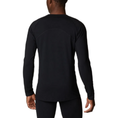 BLUSA MASCULINA SEGUNDA PELE OMNI HEAT INFINITY KNIT CREW PRETO AM1334-010 COLUMBIA - loja online