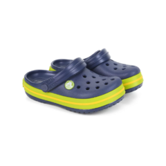 SANDÁLIA INFANTIL CROCBAND NAVY/VOLT GREEN 2045374K6 CROCS - loja online