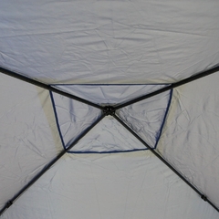 GAZEBO SANFONADO ALUMINIZADO PRATIKO 3X3M AZUL GUEPARDO - Terratop Aventura