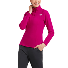 BLUSÃO FEMININO FLEECE 1/4 ZIP PULOVER GLACIER ROSA 2REDN146 THE NORTH FACE