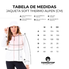 JAQUETA FEMININA FLEECE SOFT THERMO ROSA E BRANCO 2075018084BR02 ALPEN - loja online