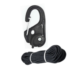 GANCHO TENSOR COM 2M DE CORDA 5MM X2 50KG PRETO YOTTO