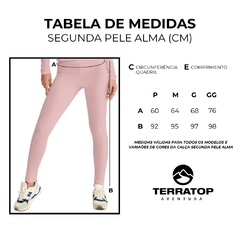 CALÇA FEMININA SEGUNDA PELE BÁSICA ROSA DELICATE 118152R ALMA - Terratop Aventura