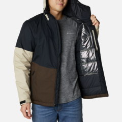 JAQUETA MASCULINA POINT PARK INSULATED PRETO E MARROM WO8864-009 COLUMBIA - Terratop Aventura