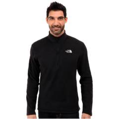 BLUSÃO MASCULINO FLEECE 1/4 ZIP PULOVER TKA 100 GLACIER PRETO C744NJK3 THE NORTH FACE