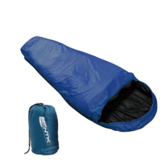 SACO DE DORMIR MICRON REGULAR +8C+5C AZUL/PRETO NAUTIKA