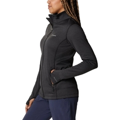 JAQUETA FEMININA FLEECE PARK VIEW GRID FULL ZIP PRETO AK9965-010 COLUMBIA na internet