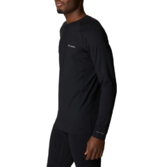 BLUSA MASCULINA SEGUNDA PELE OMNI HEAT INFINITY KNIT CREW PRETO AM1334-010 COLUMBIA - comprar online