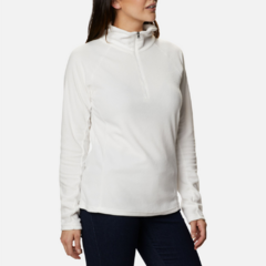 BLUSÃO FEMININO FLEECE GLACIAL™ IV 1/2 ZIP CREME AK1131-125 COLUMBIA - Terratop Aventura