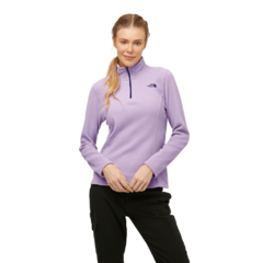 BLUSÃO FEMININO FLEECE 1/4 ZIP PULOVER GLACIER LILÁS 2REDNHCP THE NORTH FACE